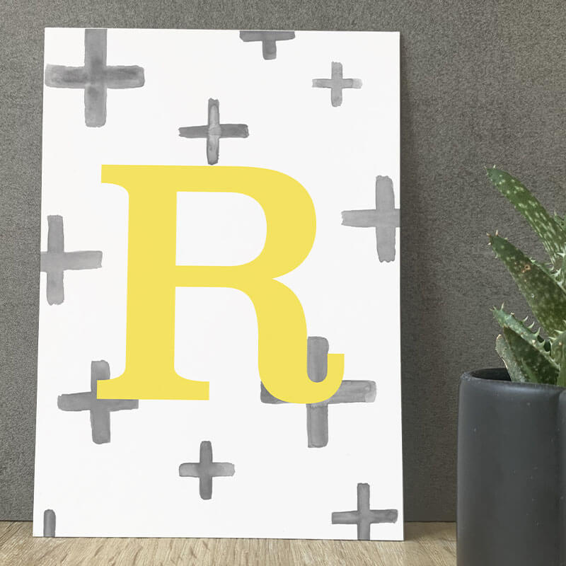 Postkarte "R"
